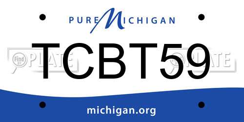 TCBT59 Michigan License Plate