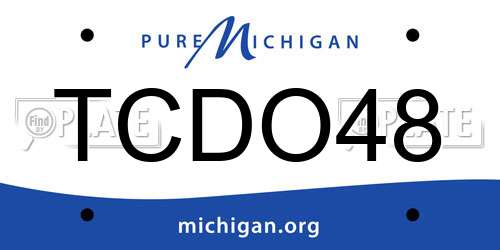 TCDO48 Michigan License Plate