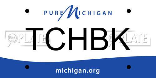 TCHBK Michigan License Plate