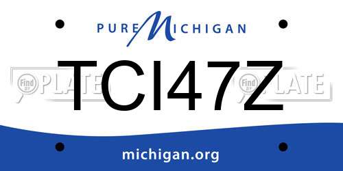 TCI47Z Michigan License Plate