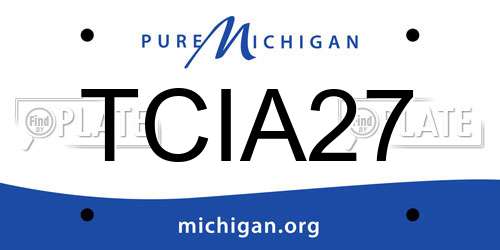 TCIA27 Michigan License Plate