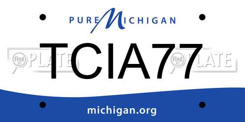 TCIA77 Michigan License Plate