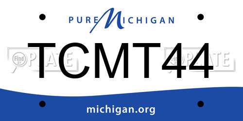 TCMT44 Michigan License Plate