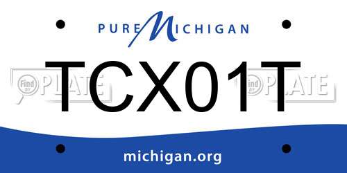 TCX01T Michigan License Plate
