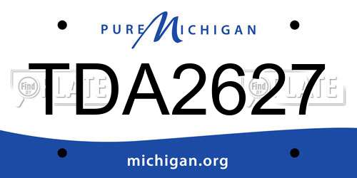 TDA2627 Michigan License Plate