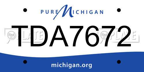 TDA7672 Michigan License Plate