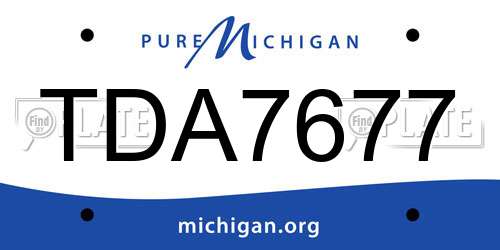 TDA7677 Michigan License Plate