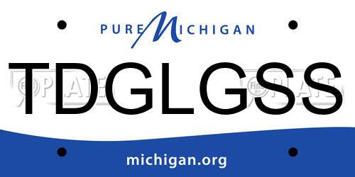 TDGLGSS Michigan License Plate