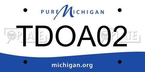 TDOA02 Michigan License Plate