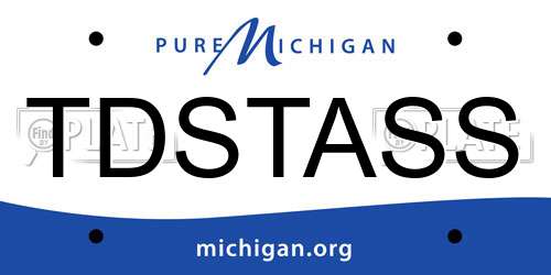 TDSTASS Michigan License Plate