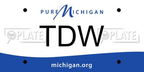 TDW Michigan License Plate