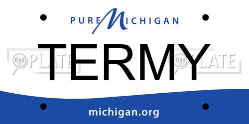 TERMY Michigan License Plate