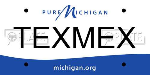 TEXMEX Michigan License Plate