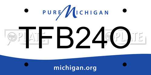 TFB24O Michigan License Plate