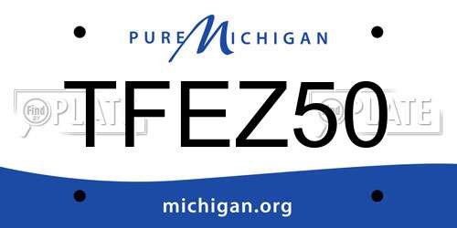 TFEZ50 Michigan License Plate