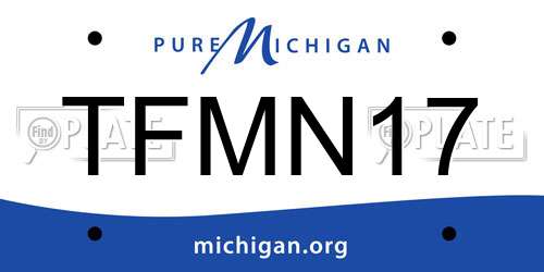 TFMN17 Michigan License Plate