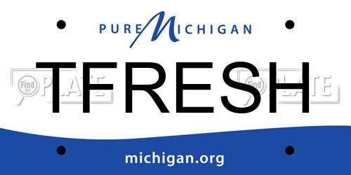 TFRESH Michigan License Plate