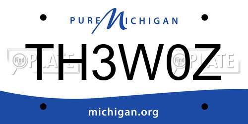 TH3W0Z Michigan License Plate