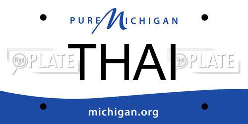 THAI Michigan License Plate