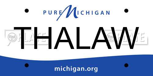 THALAW Michigan License Plate