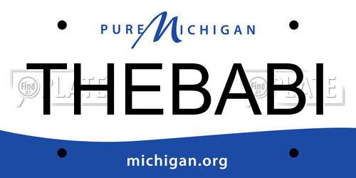 THEBABI Michigan License Plate
