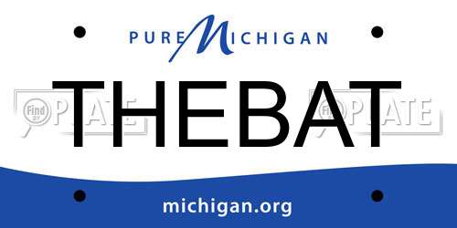 THEBAT Michigan License Plate
