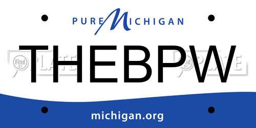 THEBPW Michigan License Plate