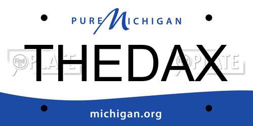 THEDAX Michigan License Plate