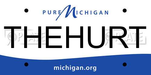 THEHURT Michigan License Plate