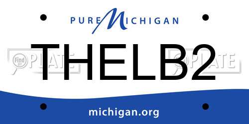 THELB2 Michigan License Plate
