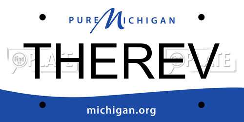 THEREV Michigan License Plate