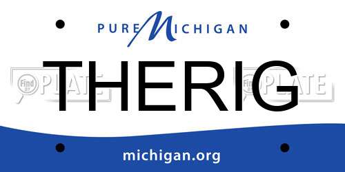 THERIG Michigan License Plate