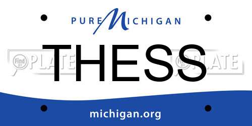 THESS Michigan License Plate
