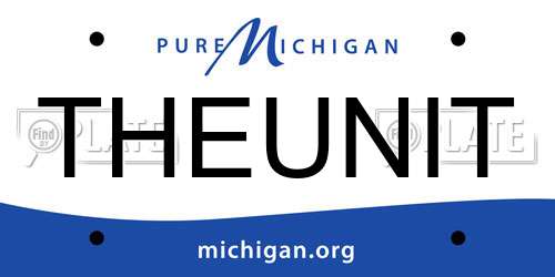THEUNIT Michigan License Plate