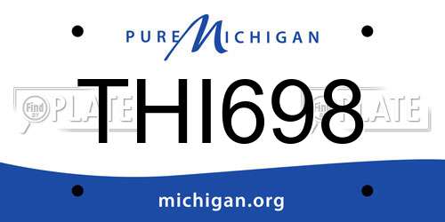THI698 Michigan License Plate