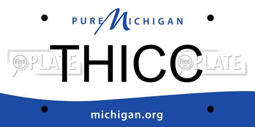 THICC Michigan License Plate