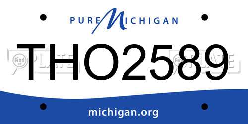 THO2589 Michigan License Plate