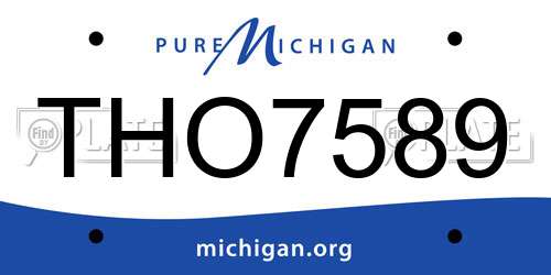 THO7589 Michigan License Plate
