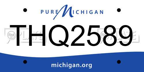 THQ2589 Michigan License Plate