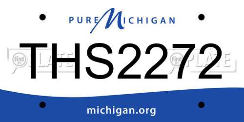 THS2272 Michigan License Plate