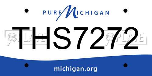 THS7272 Michigan License Plate