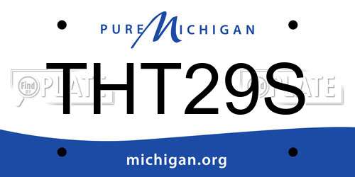 THT29S Michigan License Plate