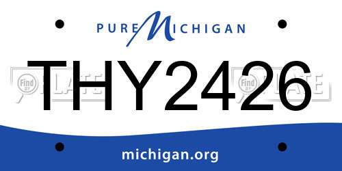 THY2426 Michigan License Plate