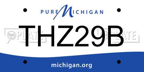 THZ29B Michigan License Plate