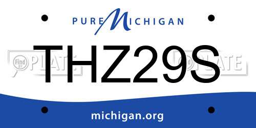THZ29S Michigan License Plate