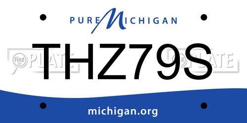 THZ79S Michigan License Plate