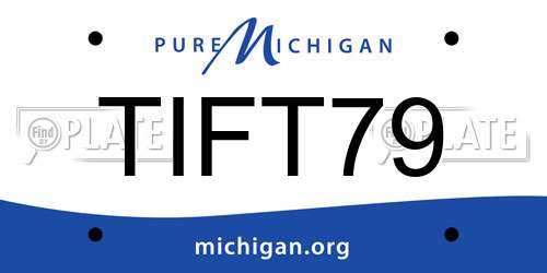 TIFT79 Michigan License Plate