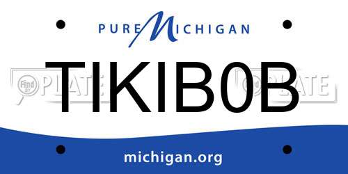 TIKIB0B Michigan License Plate