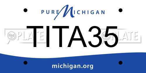 TITA35 Michigan License Plate