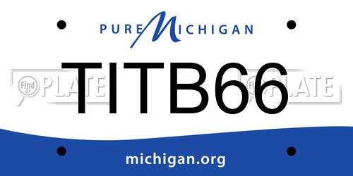 TITB66 Michigan License Plate